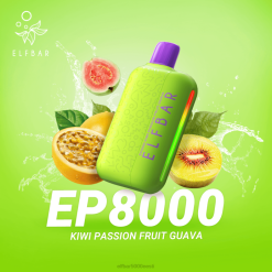 Elf Bar Eesti 0LVT301 | kiivi kannatuspuu guajaav ELFBAR EP8000 ühekordne vape