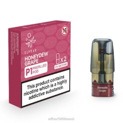 Elf Bar Puffs 0LVT163 | mesikaste viinamari ELFBAR Mate 500 P1 eeltäidetud kaunad (2 pakki)