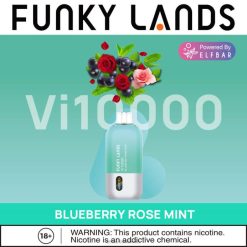 Elf Bar Puffs 0LVT391 | mustikas roosi piparmünt ELFBAR Funky Lands Vi10000 ühekordne vape