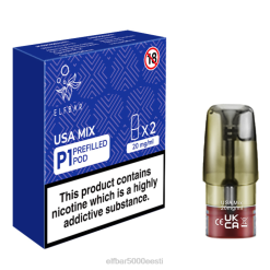 Elf Bar Tallinn 0LVT166 | usa segu ELFBAR Mate 500 P1 eeltäidetud kaunad (2 pakki)