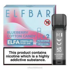 Elf Bar Vape 0LVT124 | mustika suhkruvatt ELFBAR ELFA eeltäidetud kaun (2 pakki)