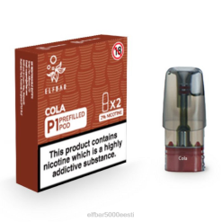 Elf Bar Vape 0LVT148 | koola ELFBAR Mate 500 P1 eeltäidetud kaunad (2 pakki)