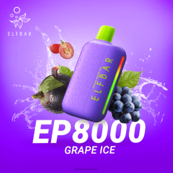 Elf Bar Vape 0LVT300 | viinamarjajää ELFBAR EP8000 ühekordne vape